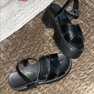 Black Platform Sandals